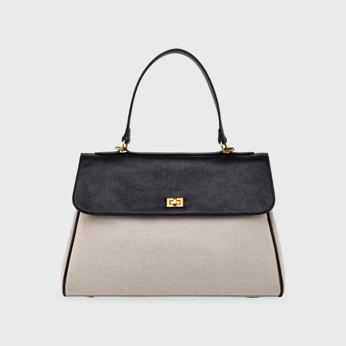 Ciara Essential Black Canvas Bag